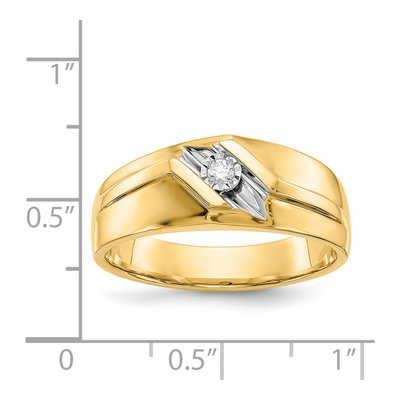 Men's 14K Yellow Gold 1/20 ct tw Diamond Ring – view 5
