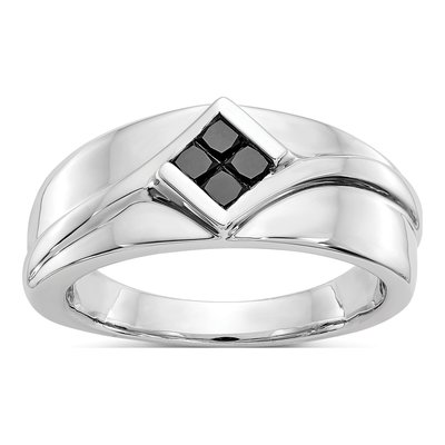 Men's 14K White Gold 3/8 ct tw Diamond Ring