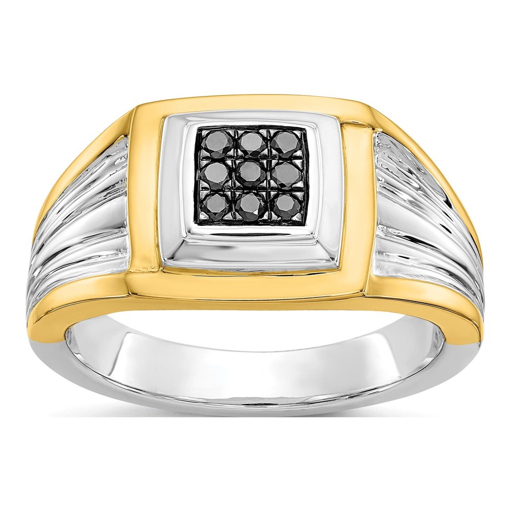 Men's 14K Two-Tone Gold 1/6 ct tw Diamond Ring