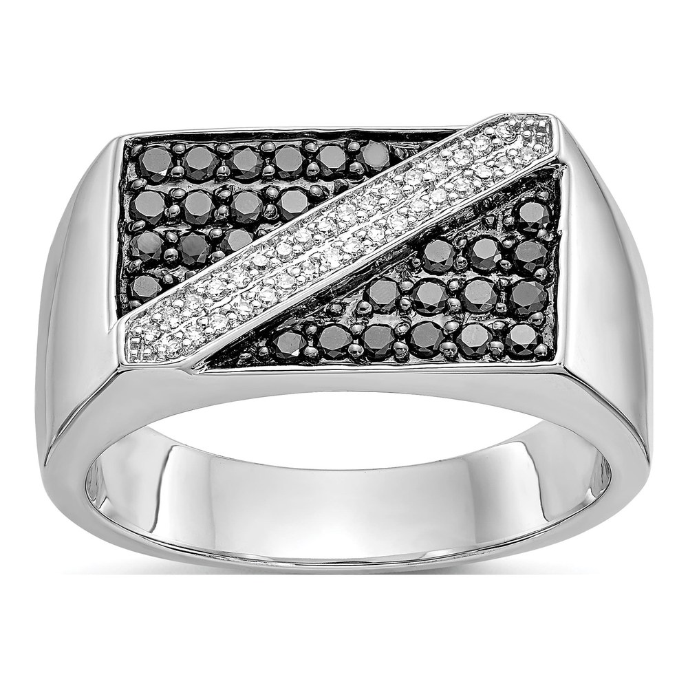 IB Goodman 14K White Gold Diamond Men's Ring