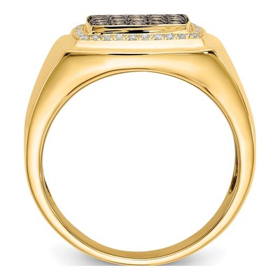 Men's 14K Yellow Gold 7/8 ct tw Diamond Ring – view 3