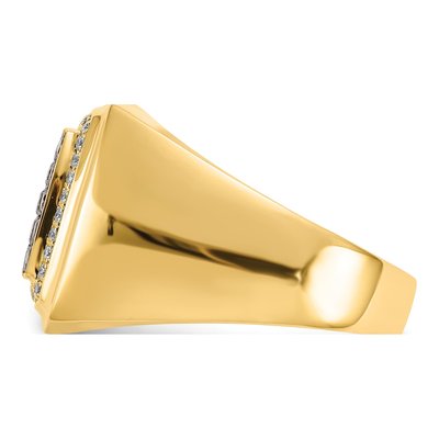 Men's 14K Yellow Gold 7/8 ct tw Diamond Ring – view 4
