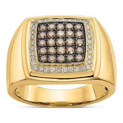 Men's 14K Yellow Gold 7/8 ct tw Diamond Ring