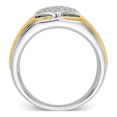 Men's 14K Two-Tone Gold 1/3 ct tw Diamond Ring – view 2