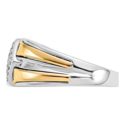 Men's 14K Two-Tone Gold 1/3 ct tw Diamond Ring – view 3