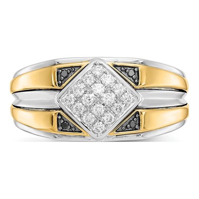 Men's 14K Two-Tone Gold 1/3 ct tw Diamond Ring – view 4
