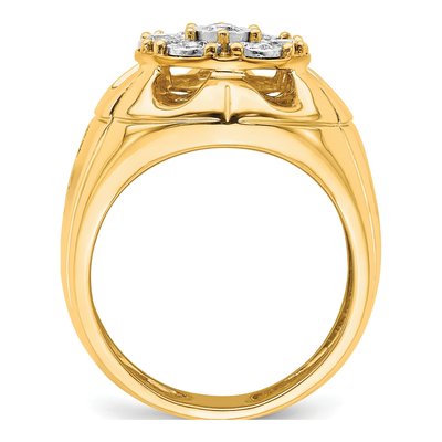 Men's 14K Yellow Gold 5/8 ct tw Lab-Grown Diamond Ring – view 2