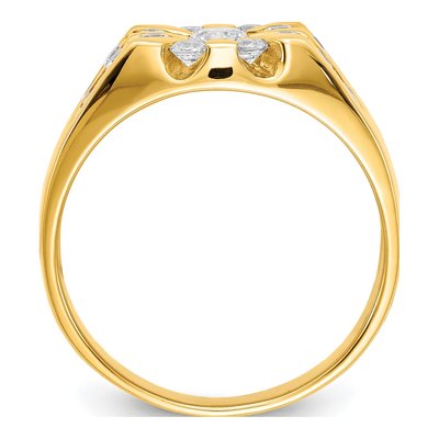 Men's 14K Yellow Gold Diamond Ring Mounting – view 3