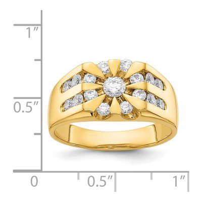 Men's 14K Yellow Gold Diamond Ring Mounting – view 4