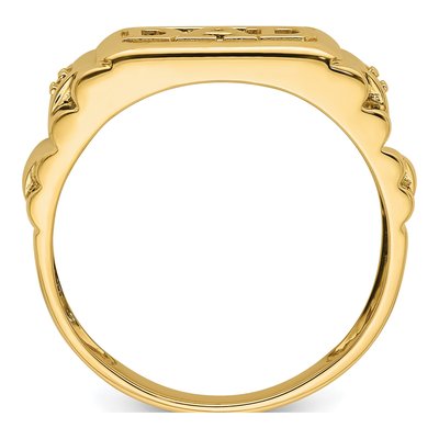 Men's 14K Yellow Gold DAD Diamond Ring Mounting – view 3