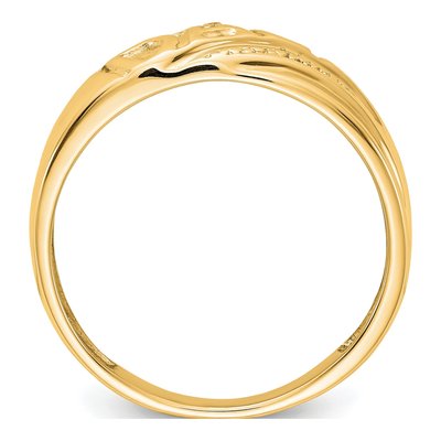 Men's 14K Yellow Gold Diamond DAD Ring Mounting – view 3