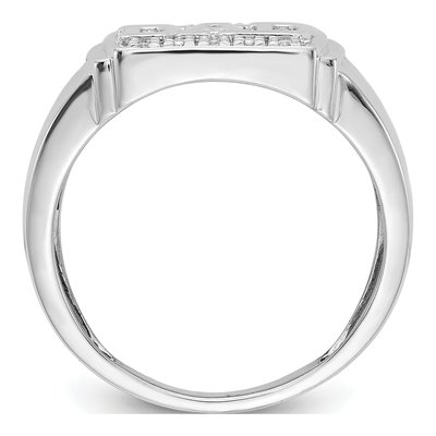 Men's 14K White Gold 1/20 ct tw Diamond DAD Ring – view 2