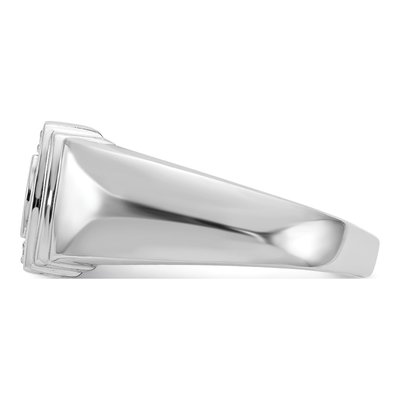 Men's 14K White Gold 1/20 ct tw Diamond DAD Ring – view 3