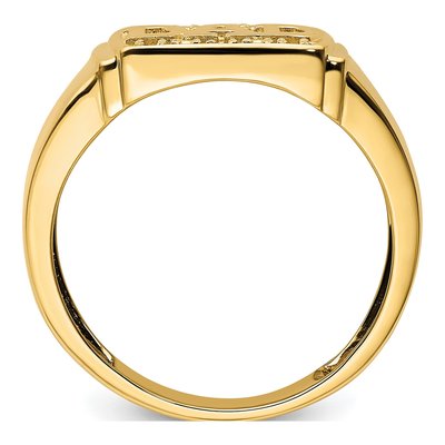 Men's 14K Yellow Gold DAD Ring Mounting – view 3