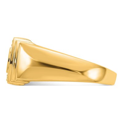 Men's 14K Yellow Gold 1/20 ct tw Diamond DAD Ring – view 4