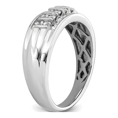 Men's 10K White Gold 1/2 ct tw Lab-Grown Diamond Ring – view 7