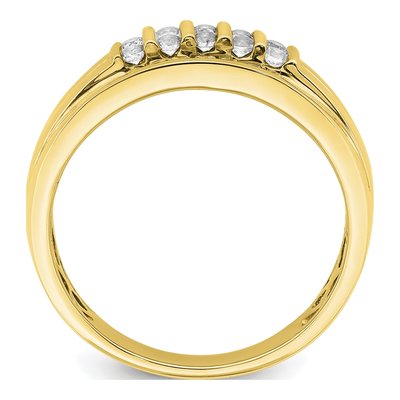 Men's 10K Yellow Gold 1/2 ct tw Lab-Grown Diamond Ring – view 3