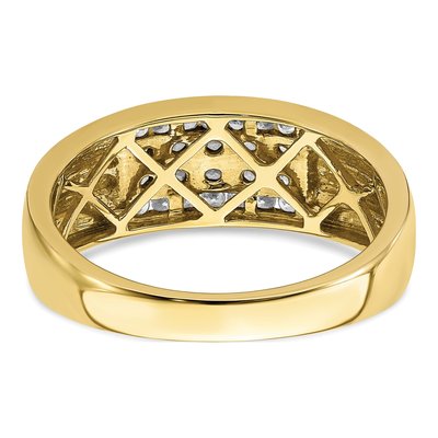 Men's 10K Yellow Gold 1/2 ct tw Lab-Grown Diamond Ring – view 6