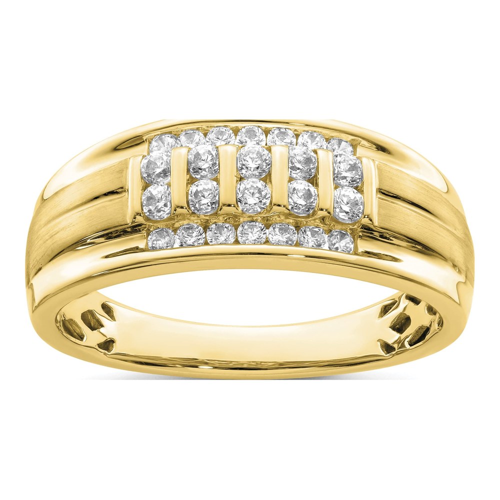 Men's 10K Yellow Gold 1/2 ct tw Lab-Grown Diamond Ring