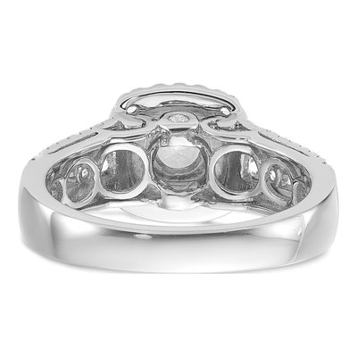 14K White Gold Diamond Engagement Ring Semi-Mount – view 5