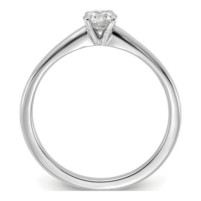 14K White Gold 1/3 ct tw Lab-Grown Diamond Solitaire Engagement Ring – view 3