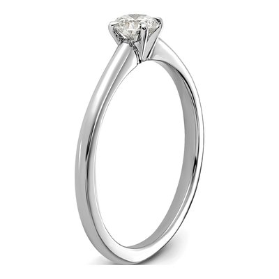 14K White Gold 1/3 ct tw Lab-Grown Diamond Solitaire Engagement Ring – view 7