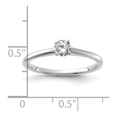 14K White Gold 1/3 ct tw Lab-Grown Diamond Solitaire Engagement Ring – view 8