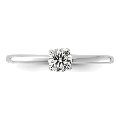 14K White Gold 1/3 ct tw Lab-Grown Diamond Solitaire Engagement Ring – view 5