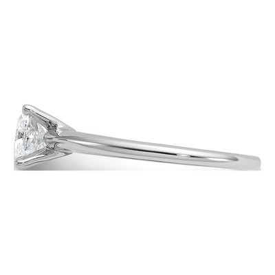 14K White Gold Cushion Solitaire Ring Mounting – view 4