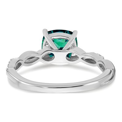 Sterling Silver 1/20 ct tw Diamond Ring – view 7