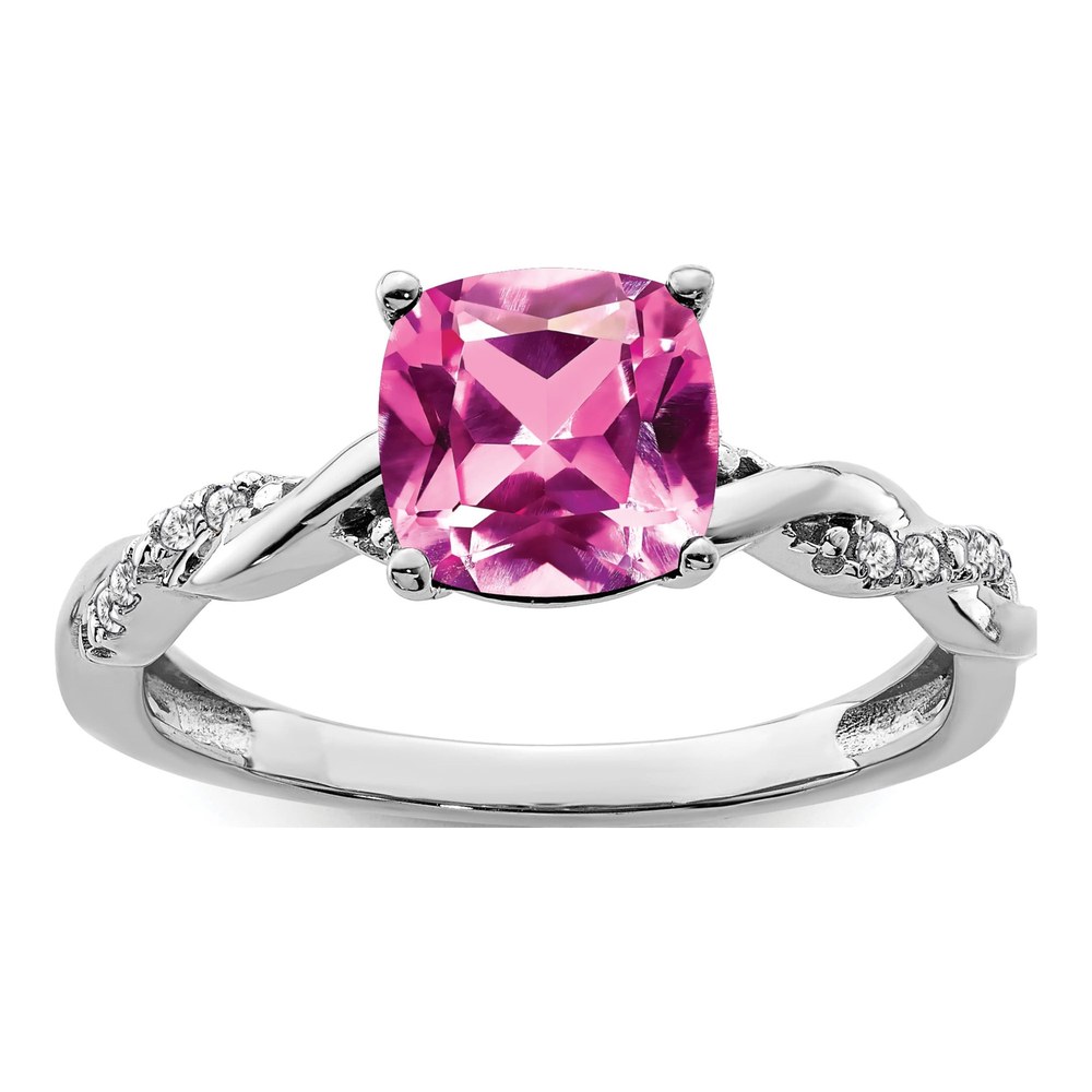 Sterling Silver 1/20 ct tw Diamond Ring