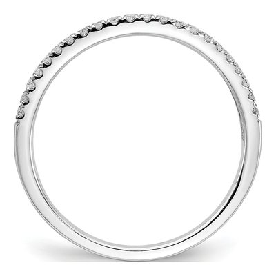 14K White Gold 1/6 ct tw Lab-Grown Diamond Wedding Band – view 3