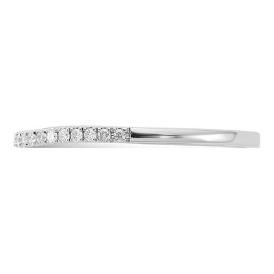 14K White Gold 1/6 ct tw Lab-Grown Diamond Wedding Band – view 4