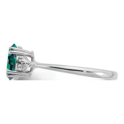 Sterling Silver 1/20 ct tw Diamond Ring – view 5