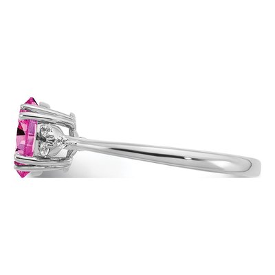 Sterling Silver 1/20 ct tw Diamond Ring – view 5
