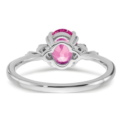 Sterling Silver 1/20 ct tw Diamond Ring – view 7