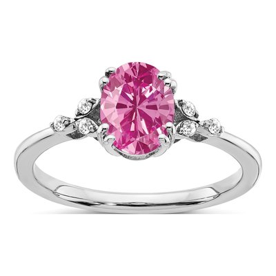 Sterling Silver 1/20 ct tw Diamond Ring