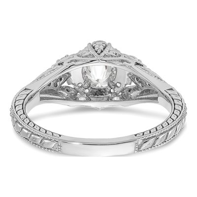 14K White Gold Diamond Engagement Ring Semi-Mount – view 5