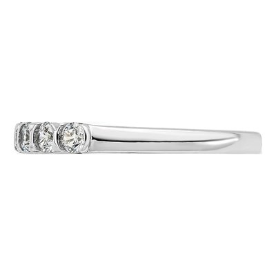 14K White Gold 1/2 ct tw Diamond 7-Stone Wedding Band – view 4