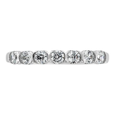 14K White Gold 1/2 ct tw Diamond 7-Stone Wedding Band – view 5