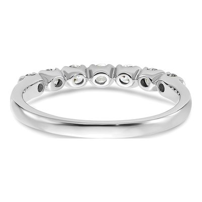 14K White Gold 1/2 ct tw Diamond 7-Stone Wedding Band – view 6