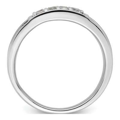 Men's 14K White Gold 1 1/2 ct tw Lab-Grown Diamond Cluster Ring – view 3