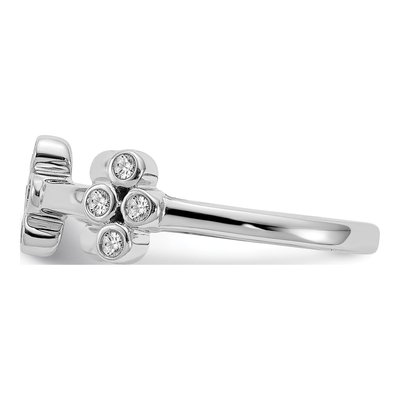 14K White Gold 1/5 ct tw Lab-Grown Diamond Bloom Ring – view 4