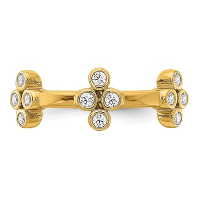 14K Yellow Gold 1/5 ct tw Lab-Grown Diamond Bloom Ring – view 5