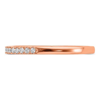 14K Rose Gold 1/6 ct tw Diamond Wedding Band – view 4