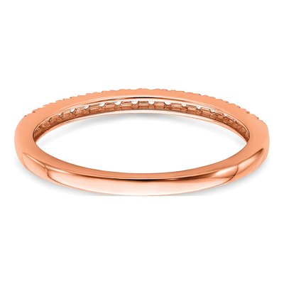 14K Rose Gold 1/6 ct tw Lab-Grown Diamond Wedding Band – view 5