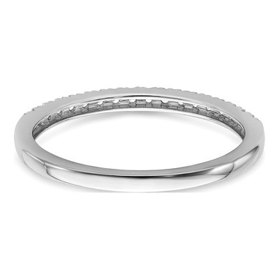 14K White Gold 1/6 ct tw Diamond Wedding Band – view 4