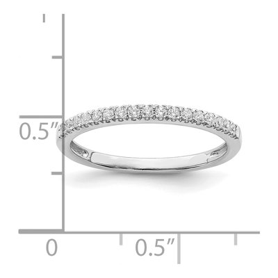 14K White Gold 1/6 ct tw Lab-Grown Diamond Wedding Band – view 6