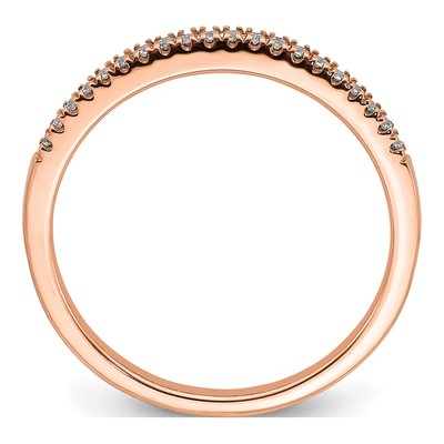 14K Rose Gold 1/15 ct tw Lab-Grown Diamond Wedding Band – view 3