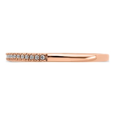 14K Rose Gold 1/15 ct tw Lab-Grown Diamond Wedding Band – view 4
